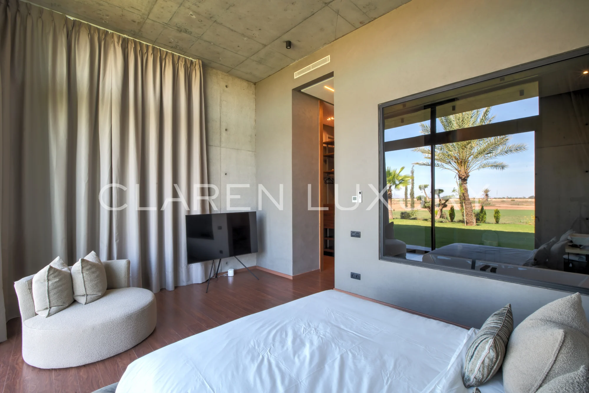 Villa d’exception avec piscine chauffée et vue sur golf et Atlas à Marrakech