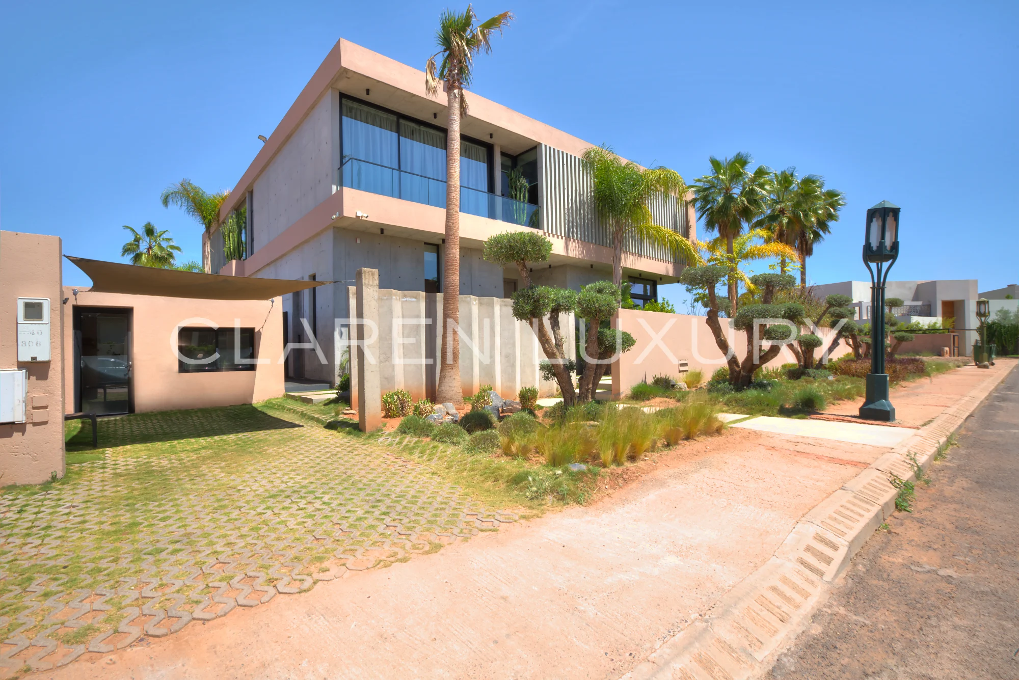 Villa d’exception avec piscine chauffée et vue sur golf et Atlas à Marrakech
