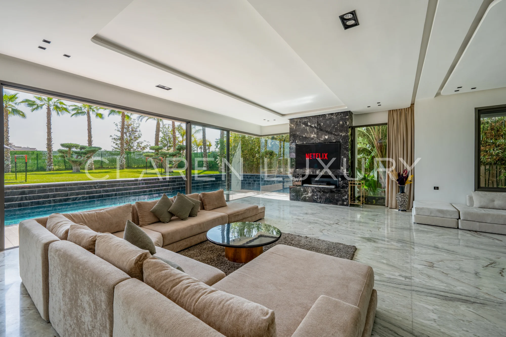 Villa de luxe front golf avec piscine – 5 suites dans domaine prestigieux